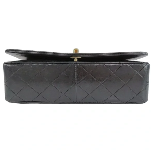 ❌SOLD❌ Chanel Vintage Black Classic Full Flap Bag Medium - Picture 4 of 9